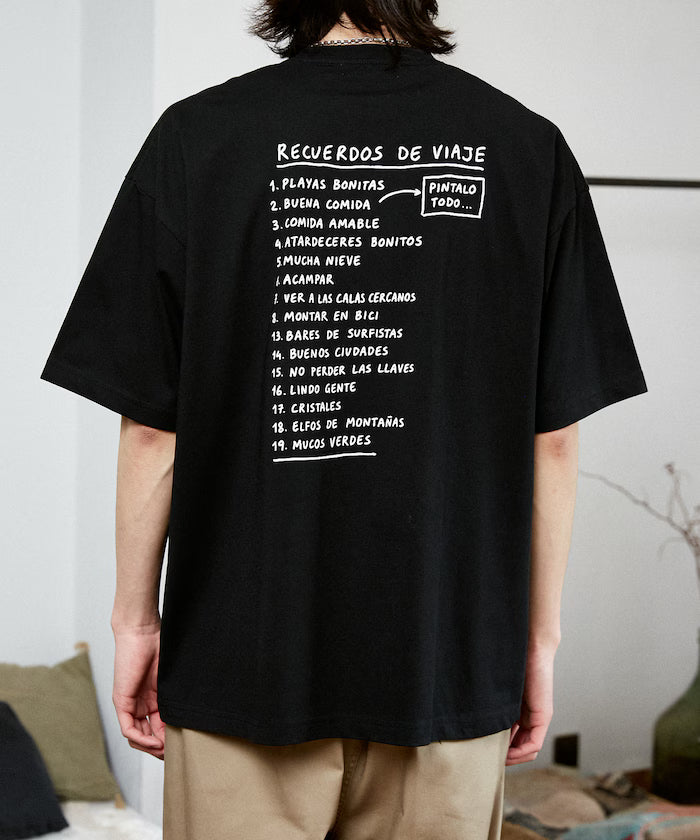 LOVE POP STUDIO TRAVEL NOTE Typography T-Shirt Limited Edition