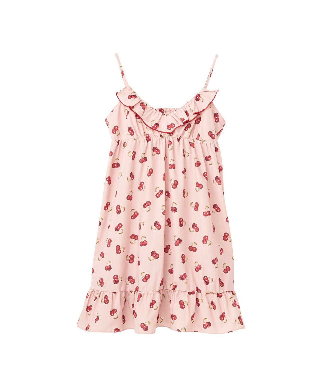 Skull Cherry Pattern Camisole Dress