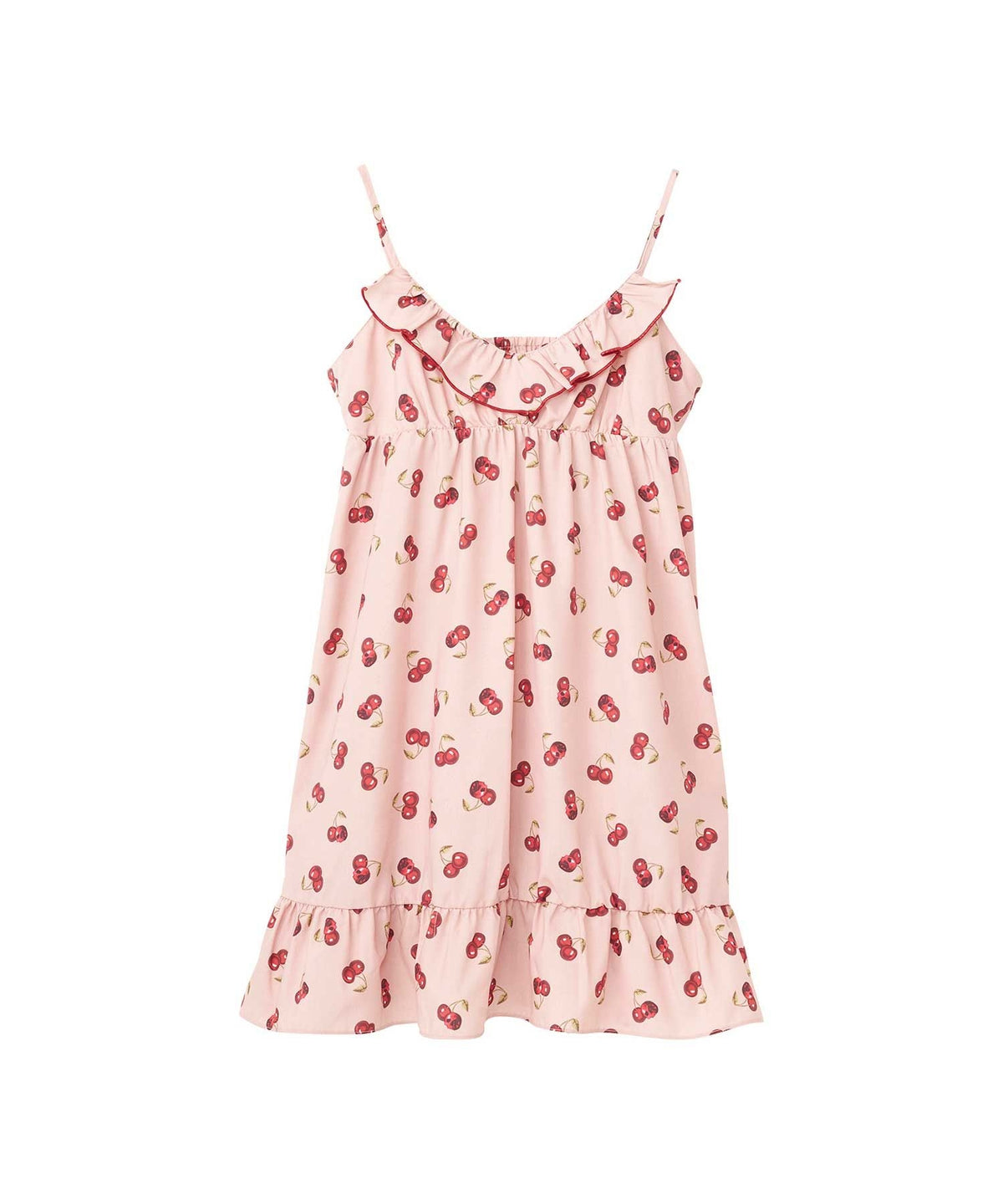 Skull Cherry Pattern Camisole Dress