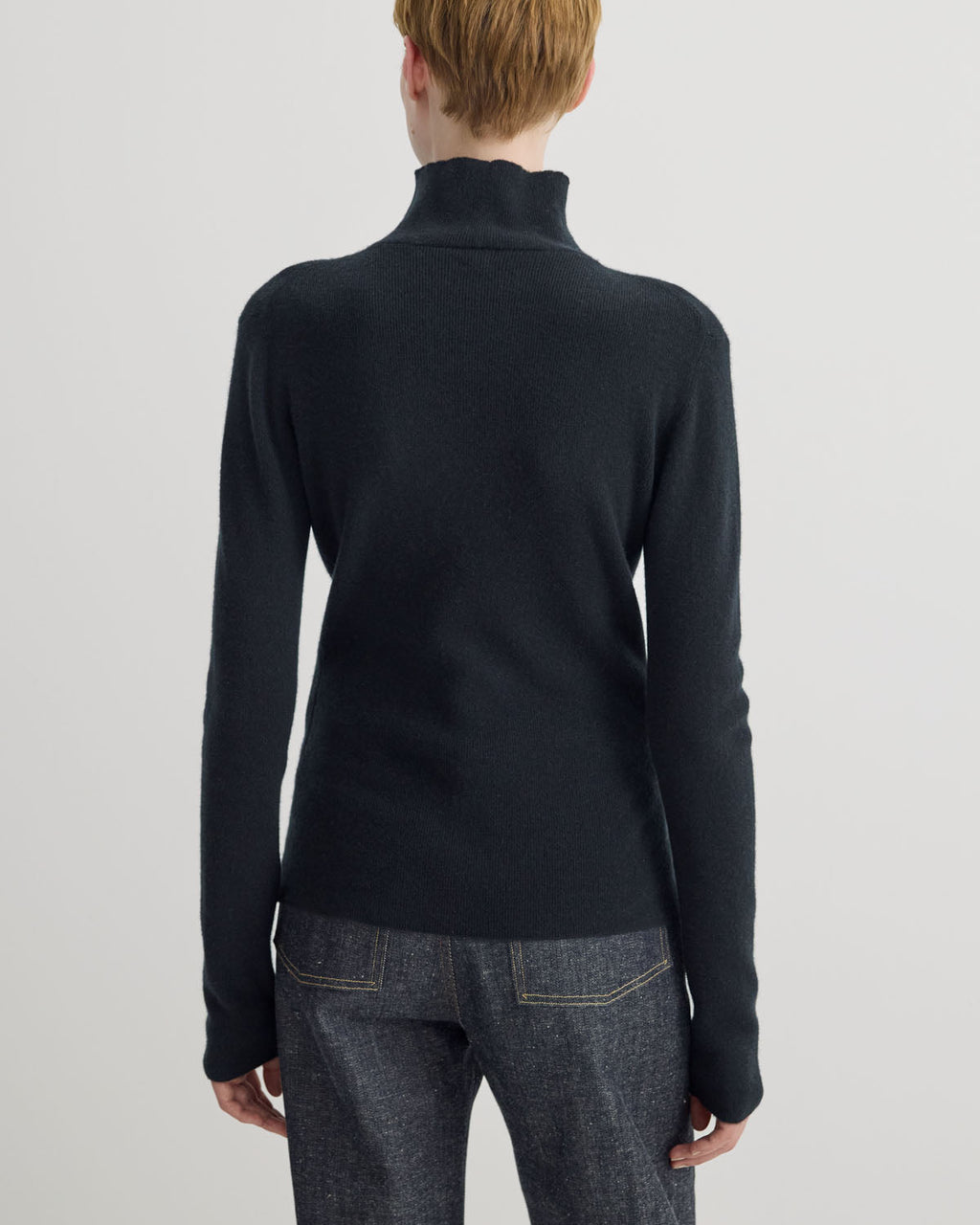 BABY CASHMERE BOTTLE NECK PULLOVER