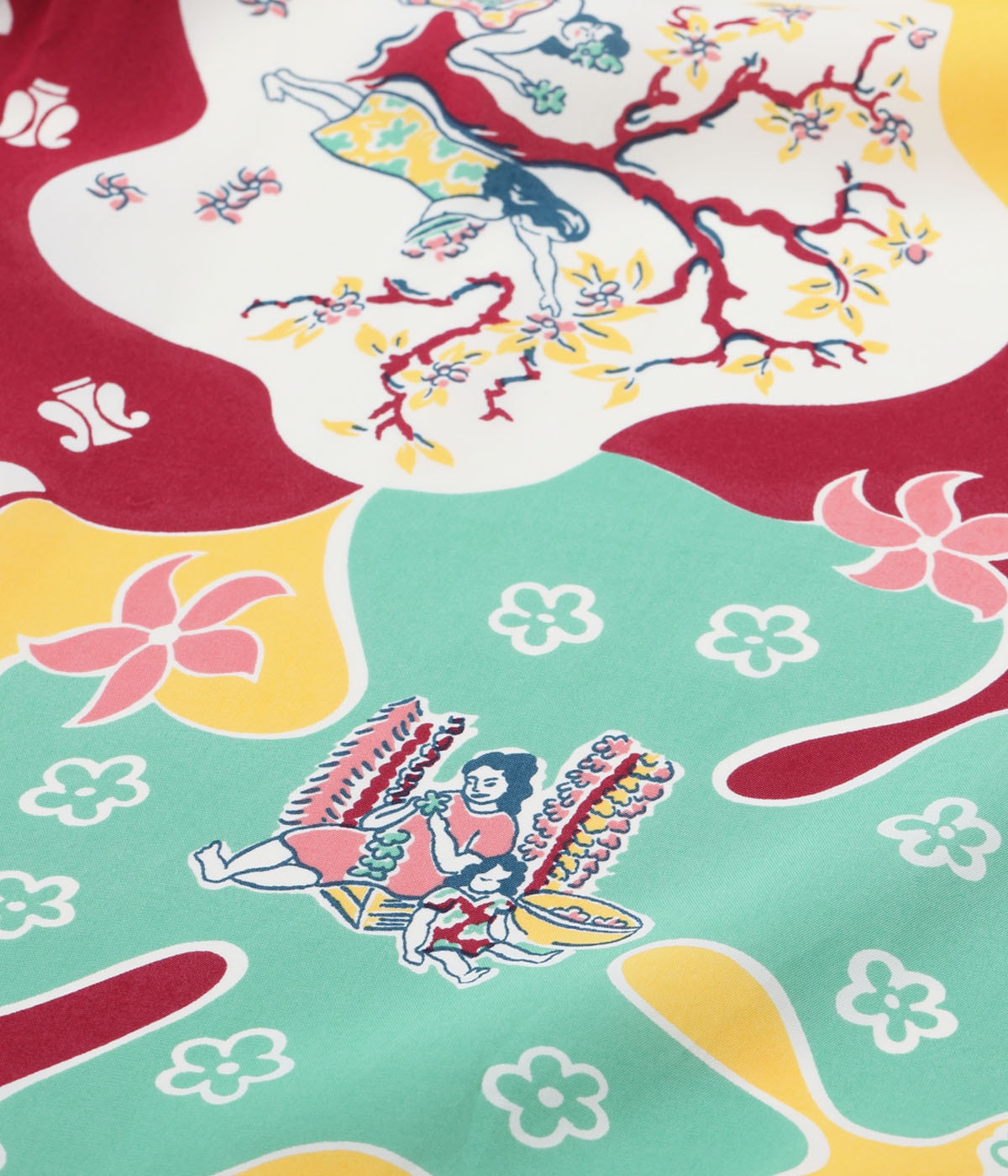 Rayon Hawaiian Shirt Paradise Hula