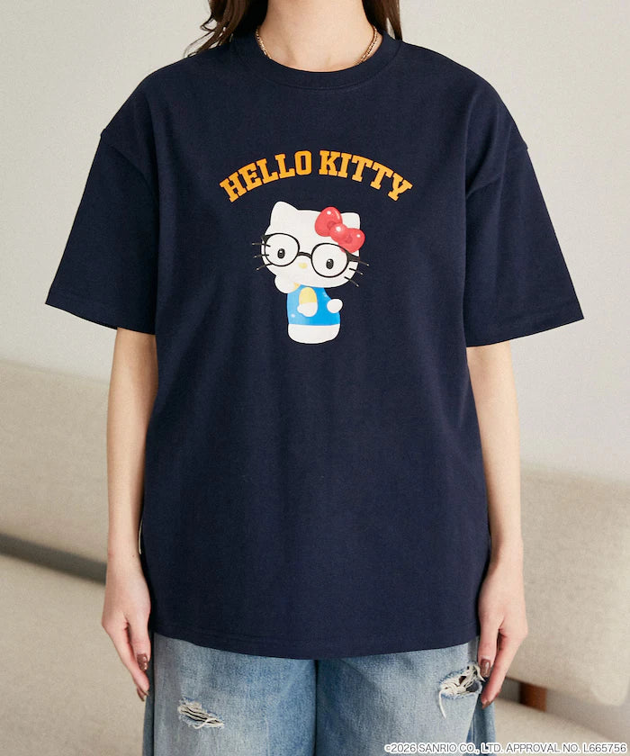 "SANRIO CHARACTERS" College Style Printed T-Shirt Limited Edition
