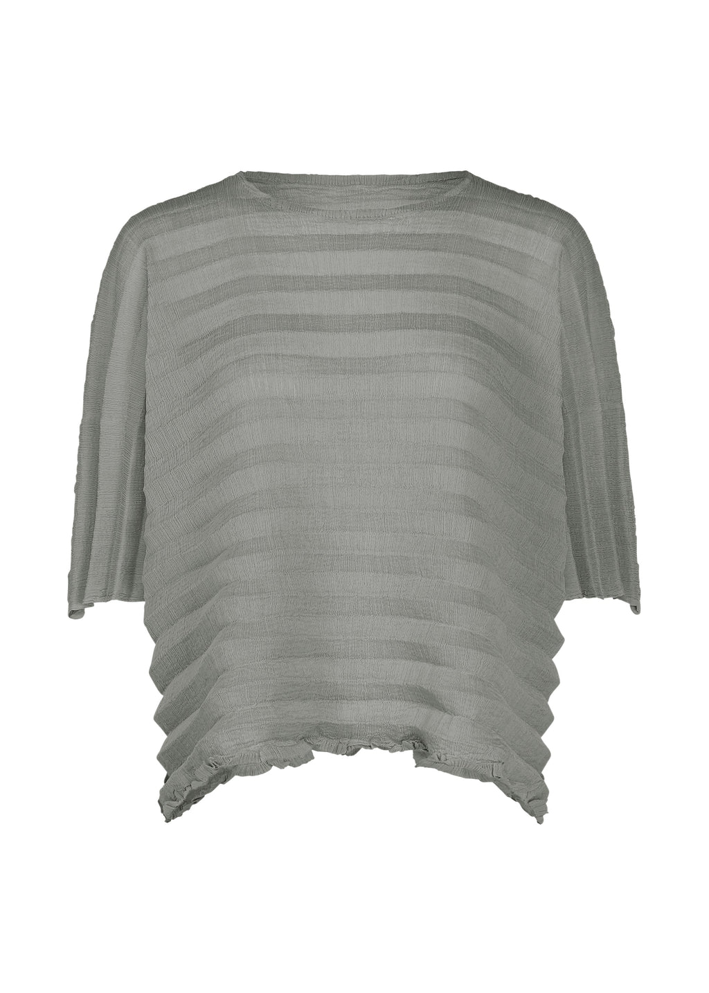 Accordion See-Through Crepe