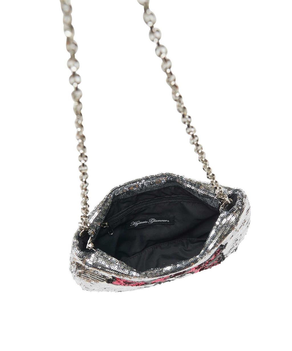 HYSTERIC LOVE GUN sequin shoulder bag