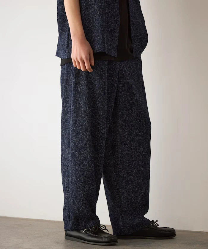 Dry Touch Summer Tweed Spindle Easy Wide Pants
