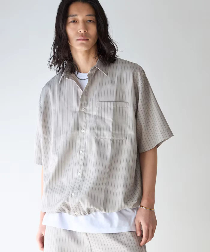 Spindle Stripe Short Sleeve Shirt / Compatible with Setup