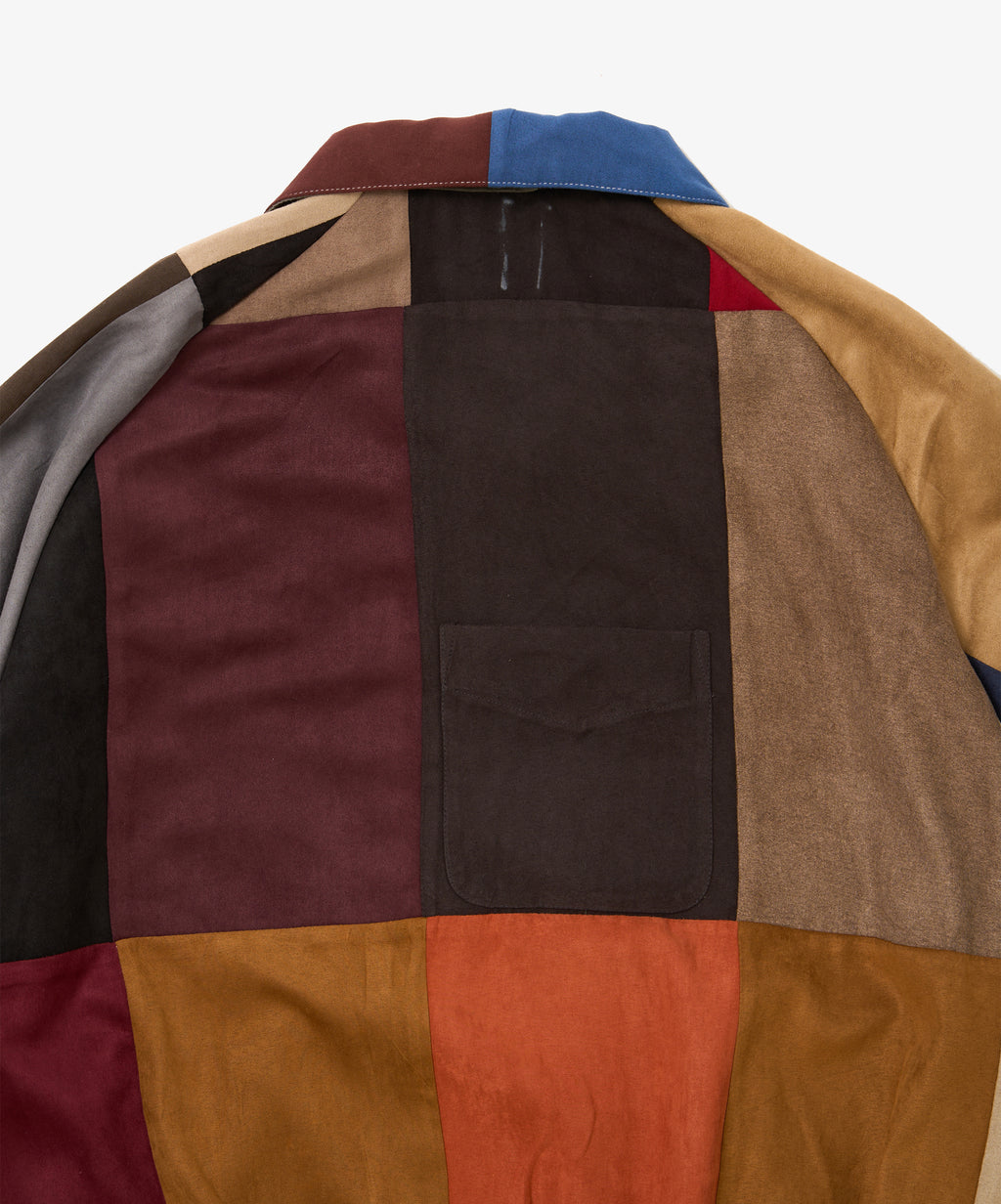 zip blouson faux suede eleven