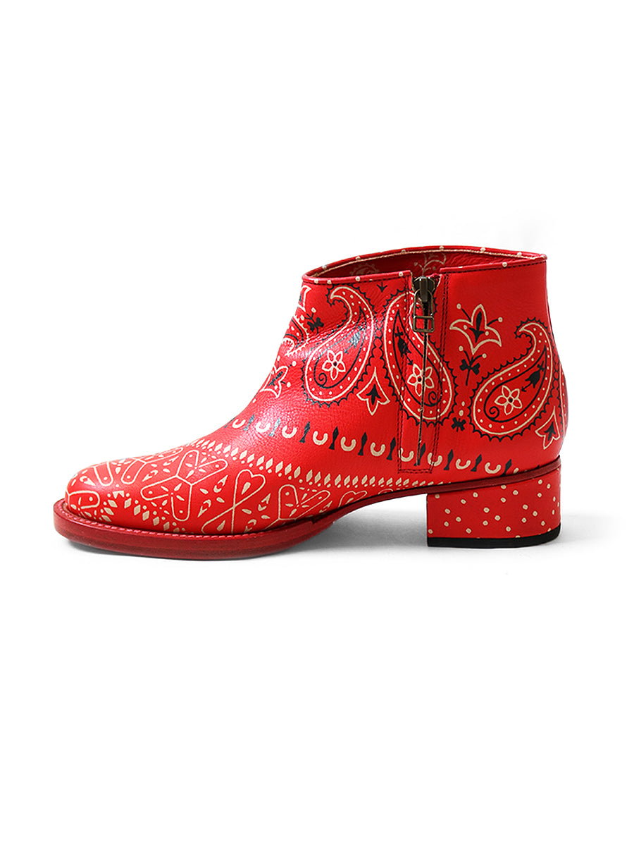 Leather Bandana pt Short Boots