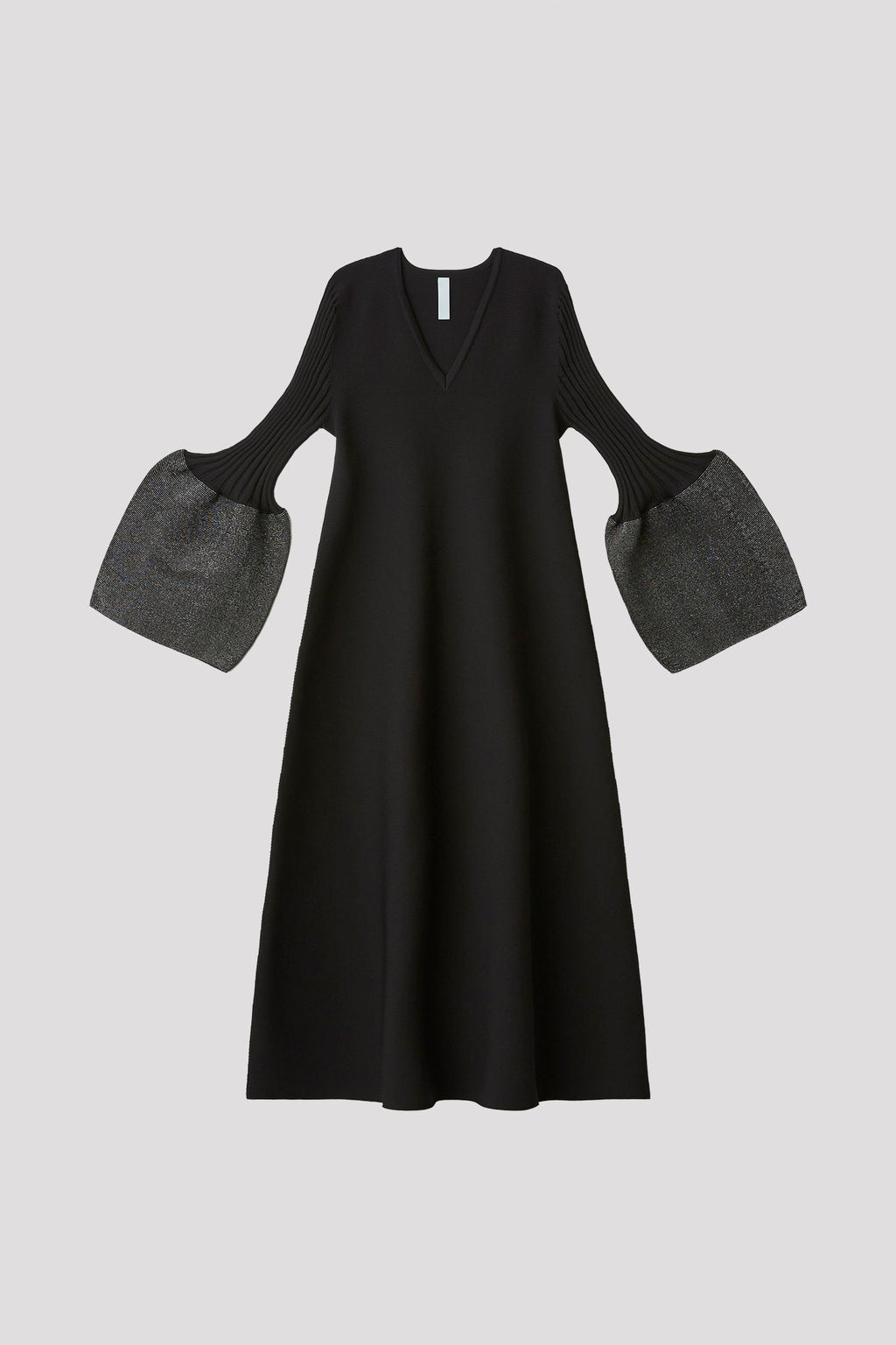 POTTERY GLITTER LONG BELL SLEEVE FLARE DRESS