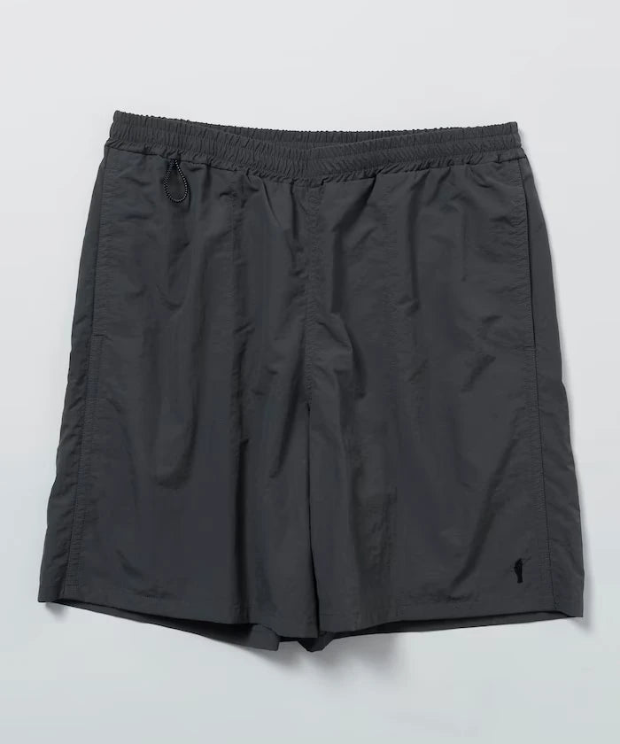 Nylon Medium Length Baggy Shorts