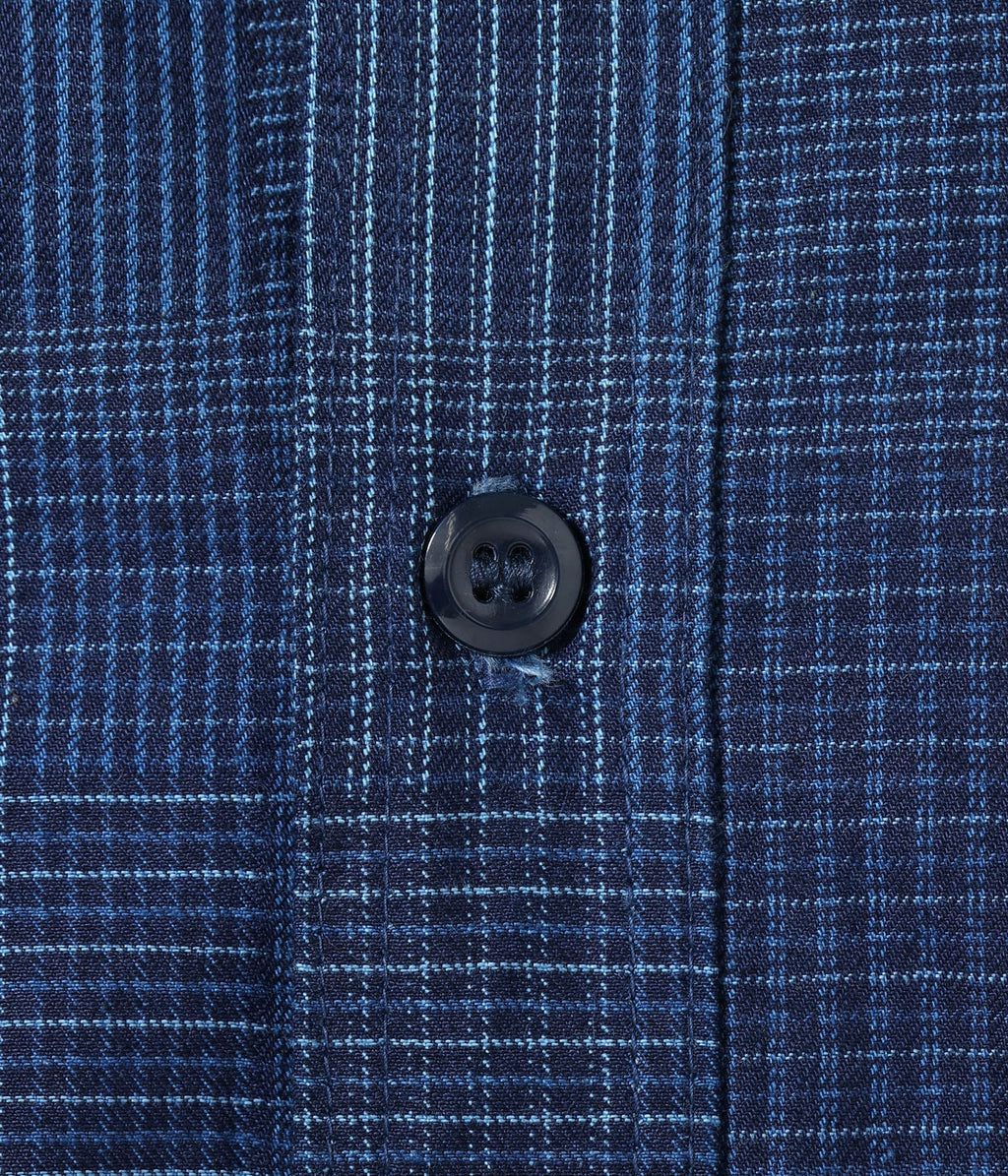 INDIGO PATCHWORK WORK SHIRT