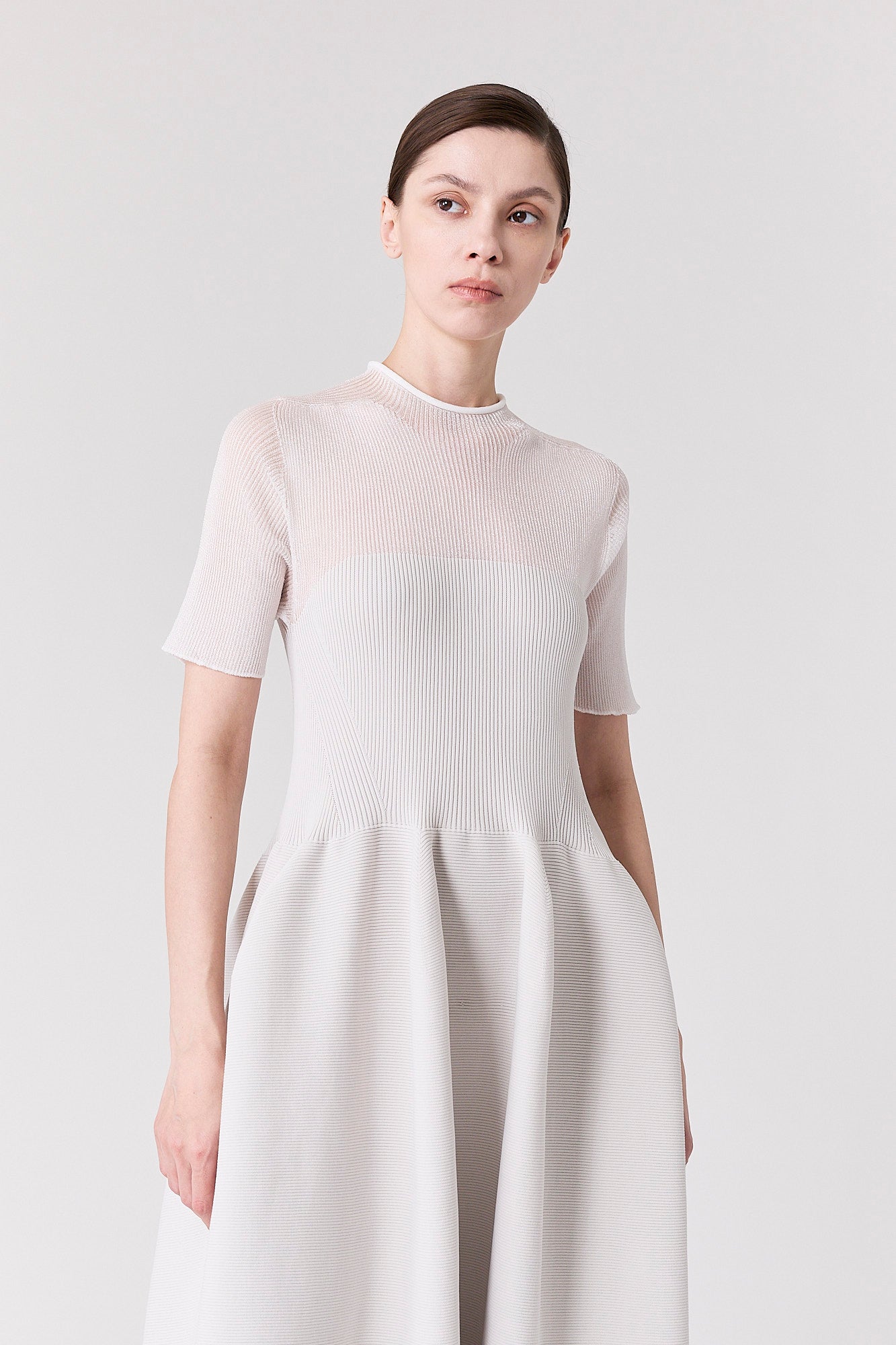 POTTERY LUCENT DECOLLETAGE SHORT SLEEVE DRESS