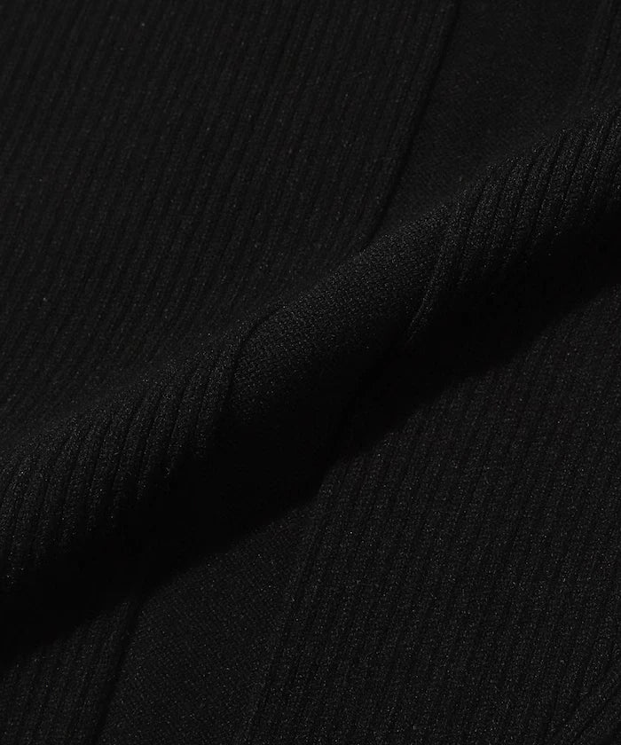 Functional material silk blend knit polo volume sleeve knit cardigan / anti-pill / machine washable