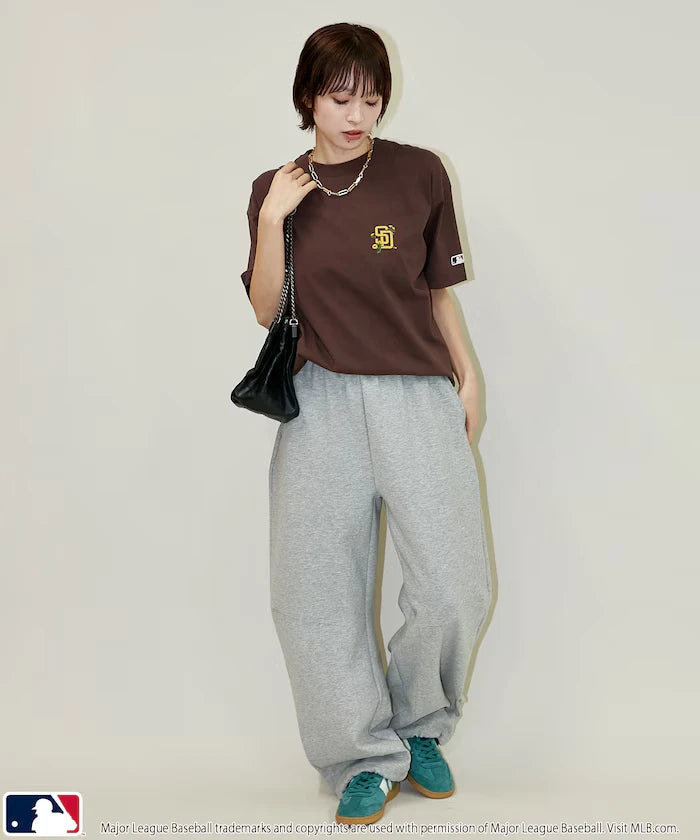MLB One-Point Flower Embroidery T-Shirt