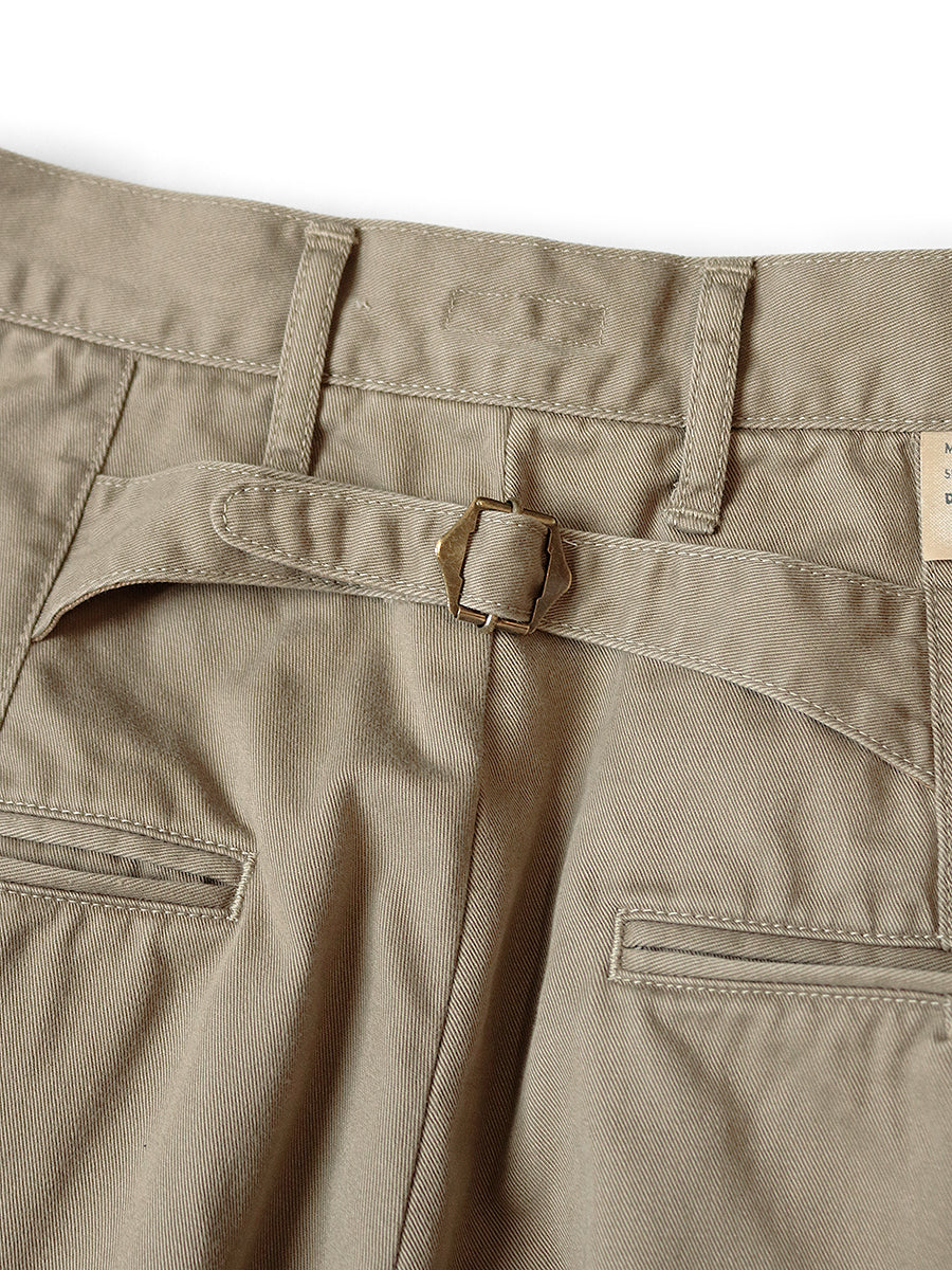 Chino High-Waist Wide-Leg Pants