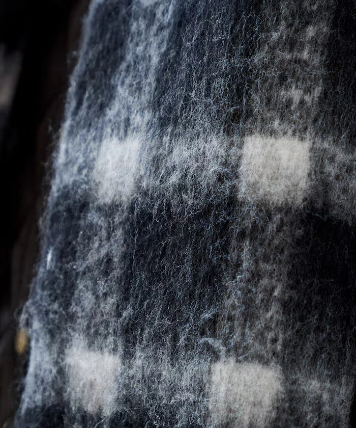 Cashmere Check Volume Scarf