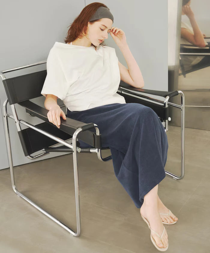 Organic Cotton Asymmetrical Draped Top