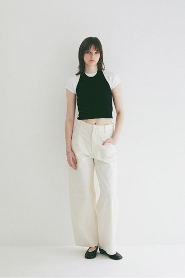 LOW WAIST BARREL PANTS