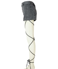 Side Gather Leg Wrap Short Pants