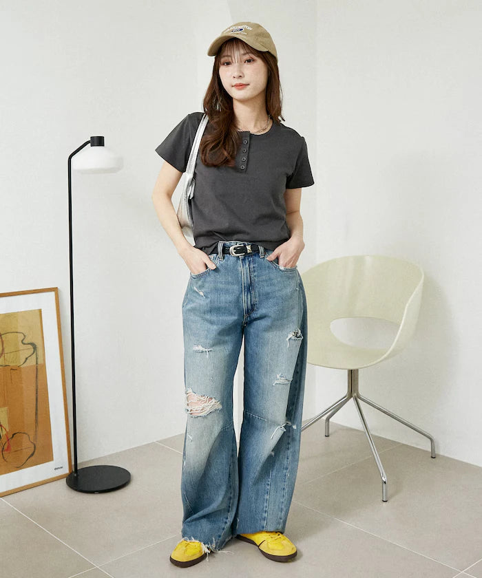 Picot Race Henry Neck T-Shirt Limited Edition
