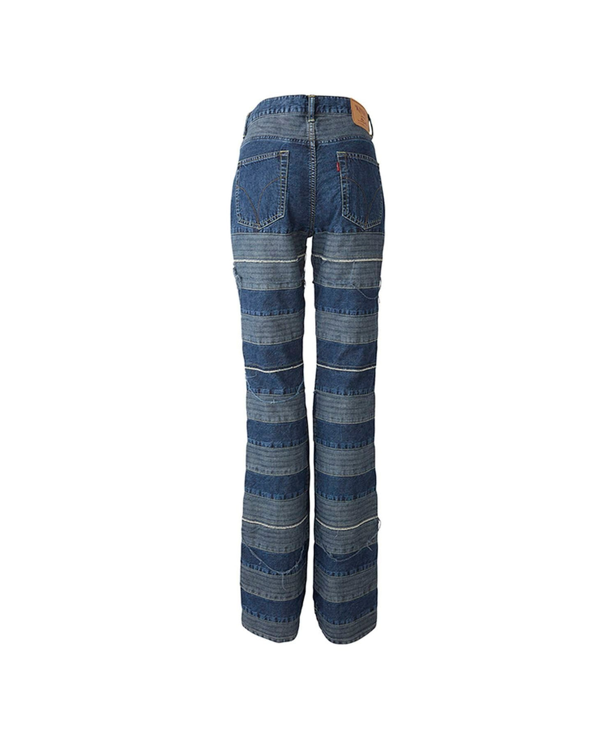 Scratch Flare Denim Pants