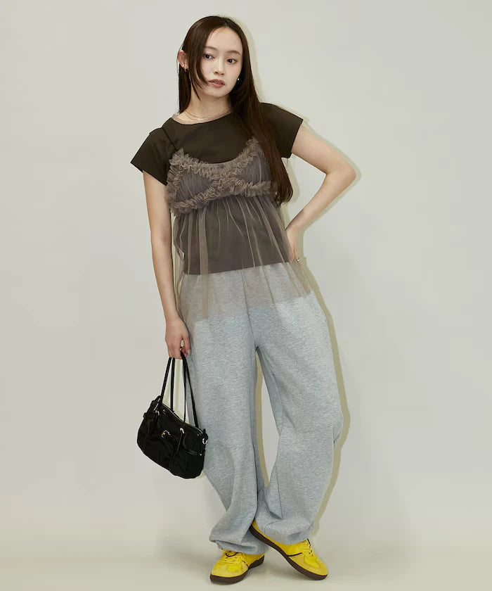 Tulle Bustier T-shirt Set Limited Edition