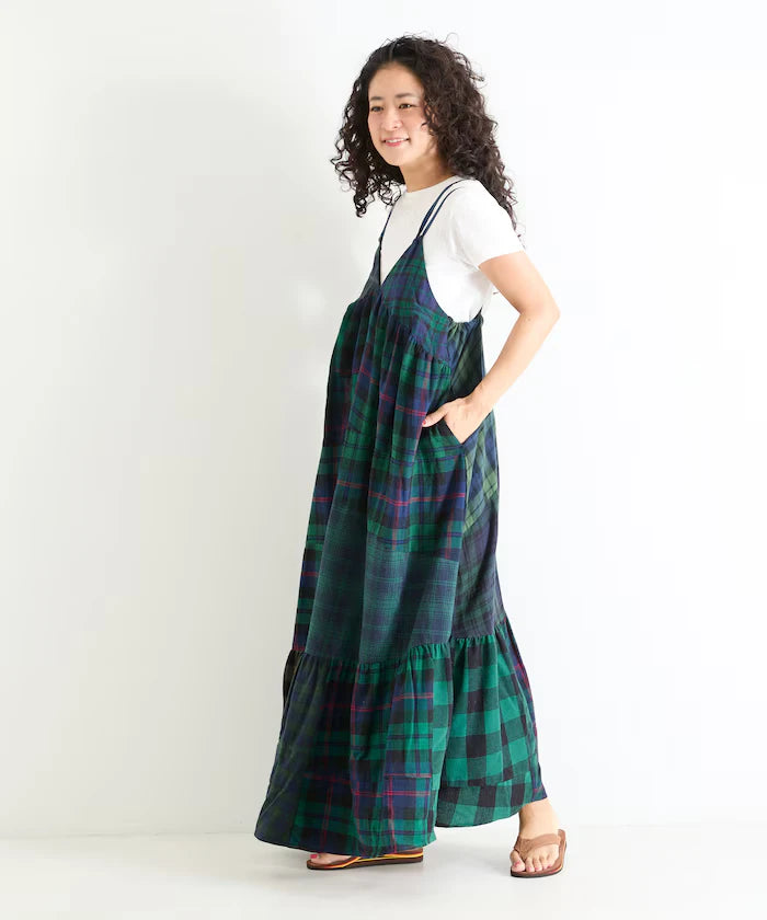 Vintage Remake Check Cami Dress