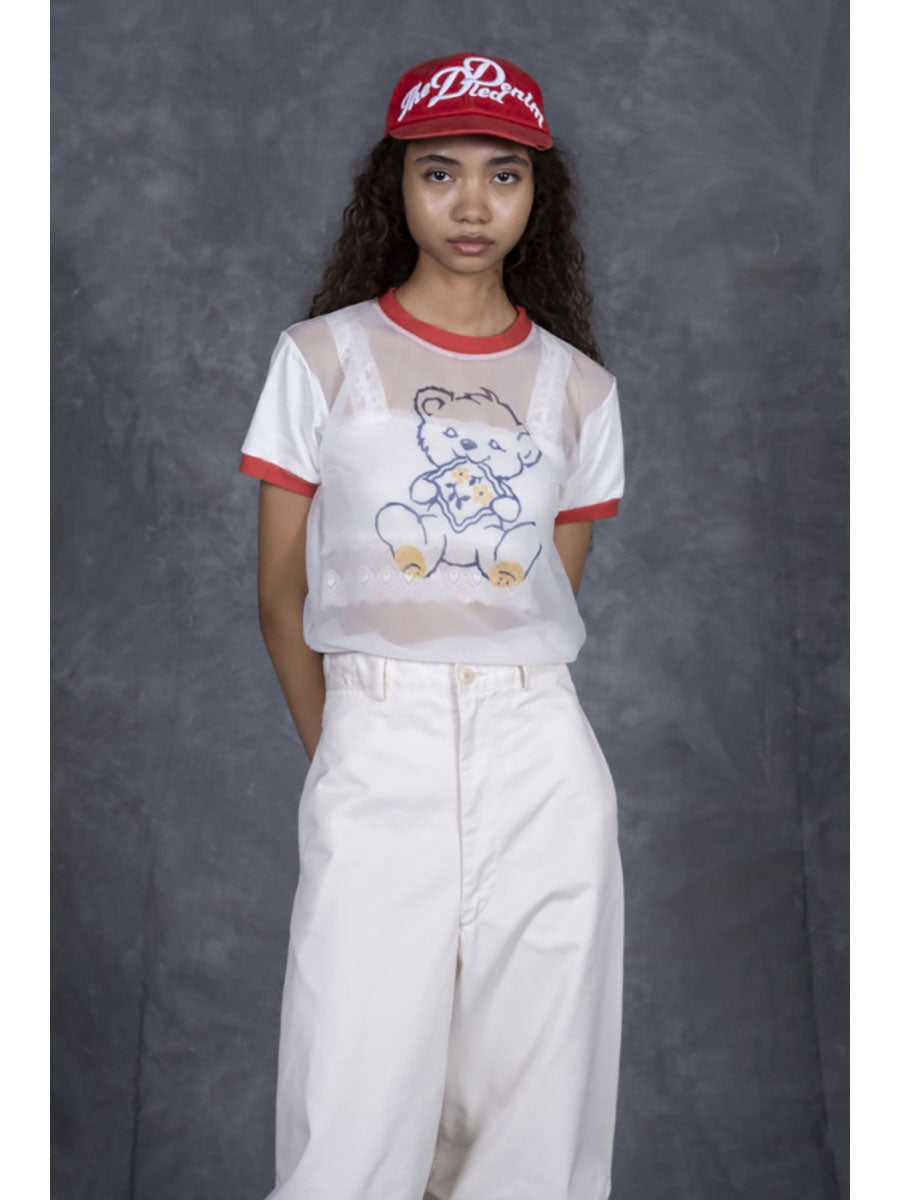 Sheer Jersey × 20/- Jersey Ringer T (PECKISH Little Be...