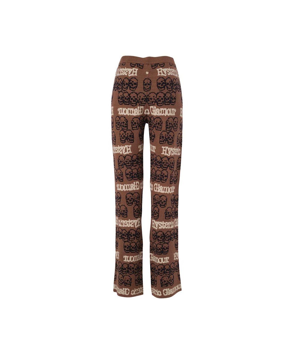 SKULL STRIPE Jacquard Pants