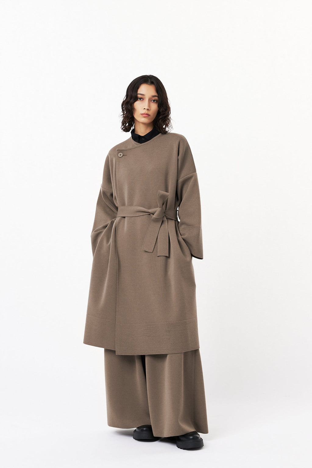 TW MILAN RIB WRAP COAT