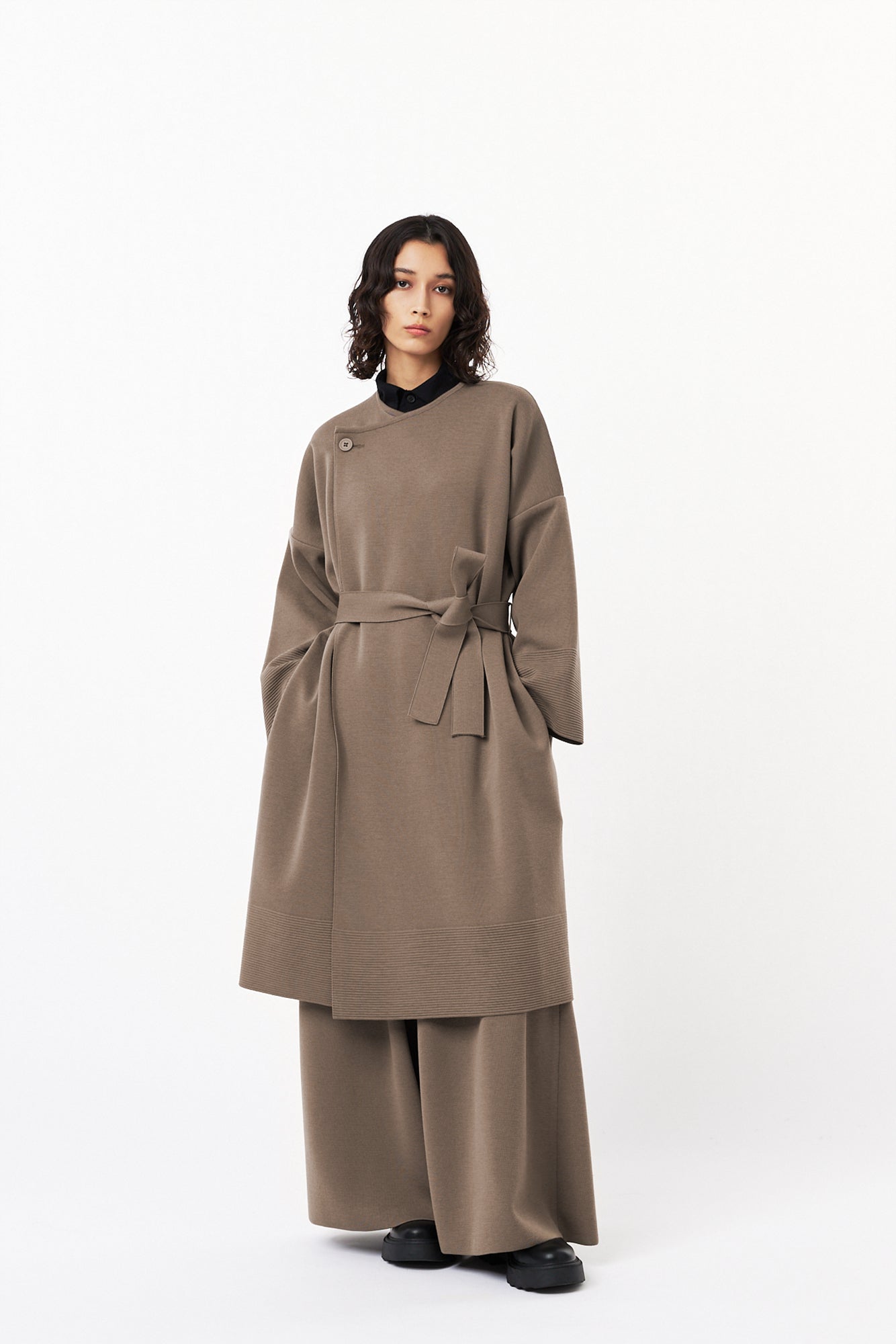 TW MILAN RIB WRAP COAT