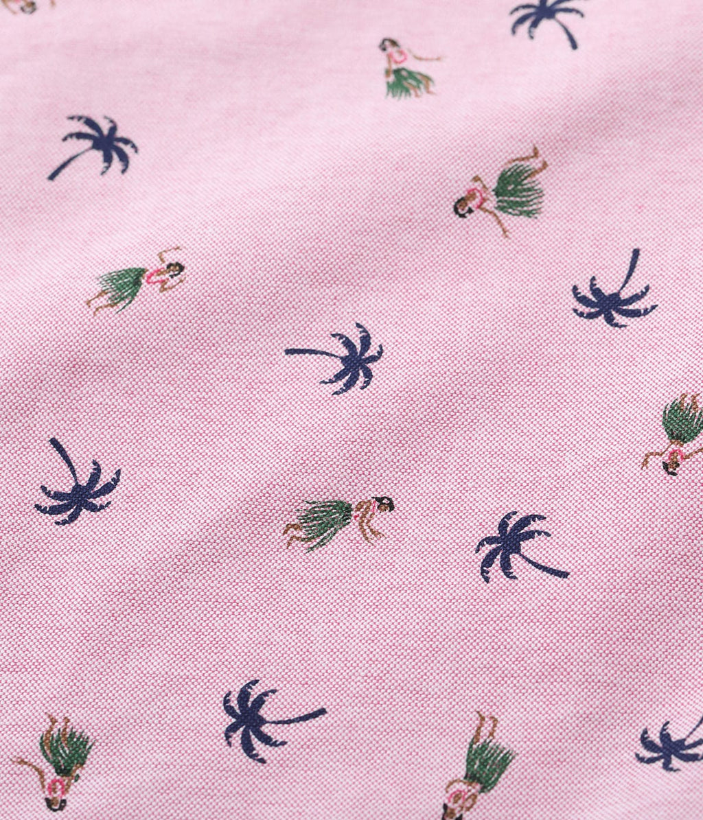 Cotton Oxford B.D. Shirt 'Hula Dancer'