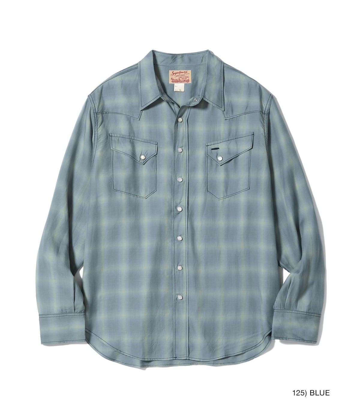 Ombre Check Western Shirt