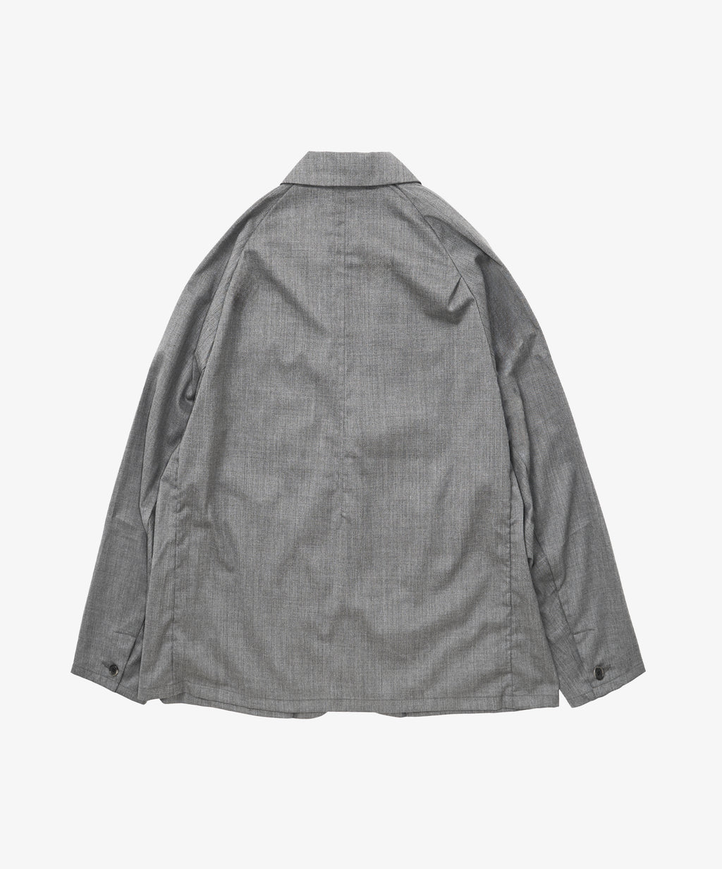 veste two button grey twill