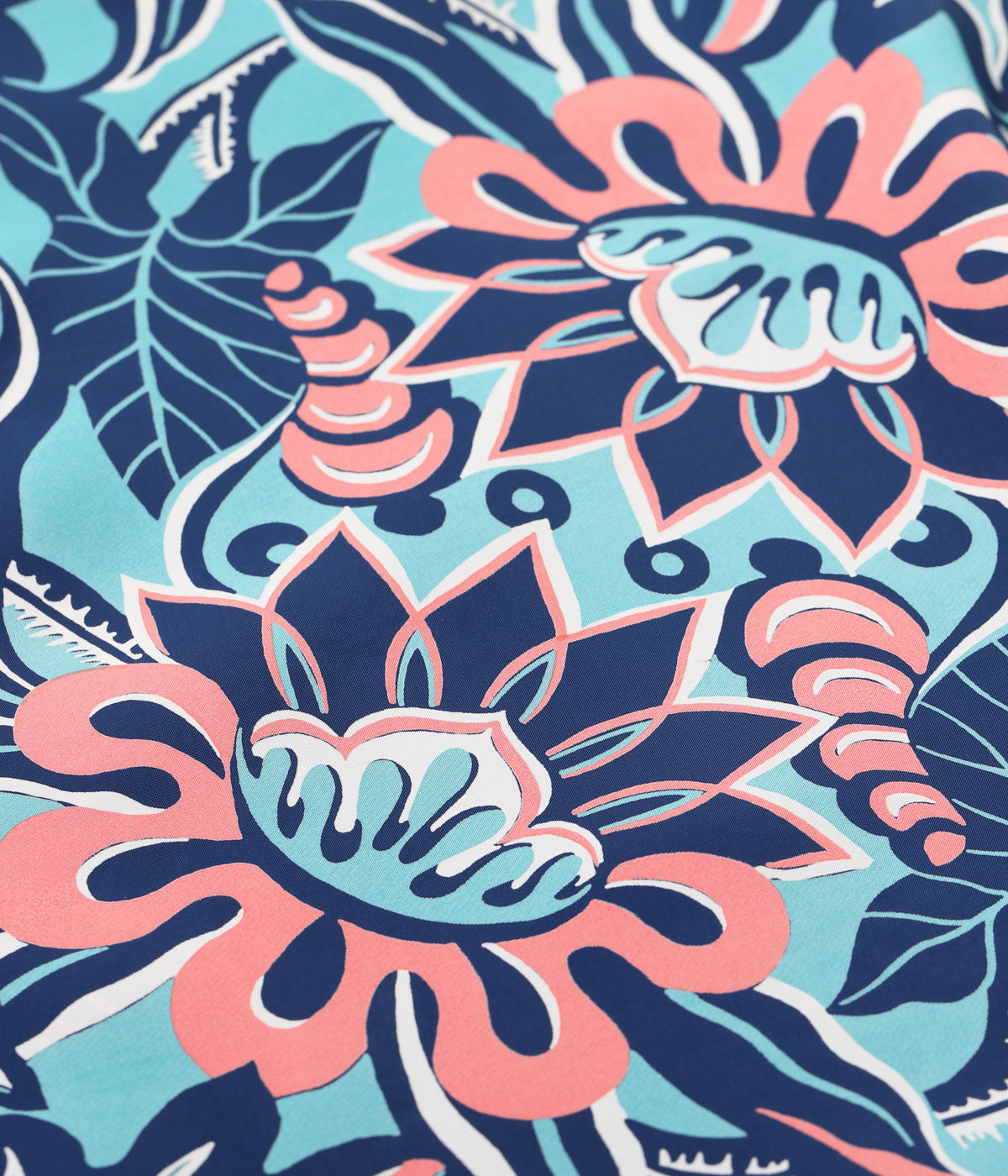 RAYON HAWAIIAN SHIRT “FLOWER FIELD BORDER”