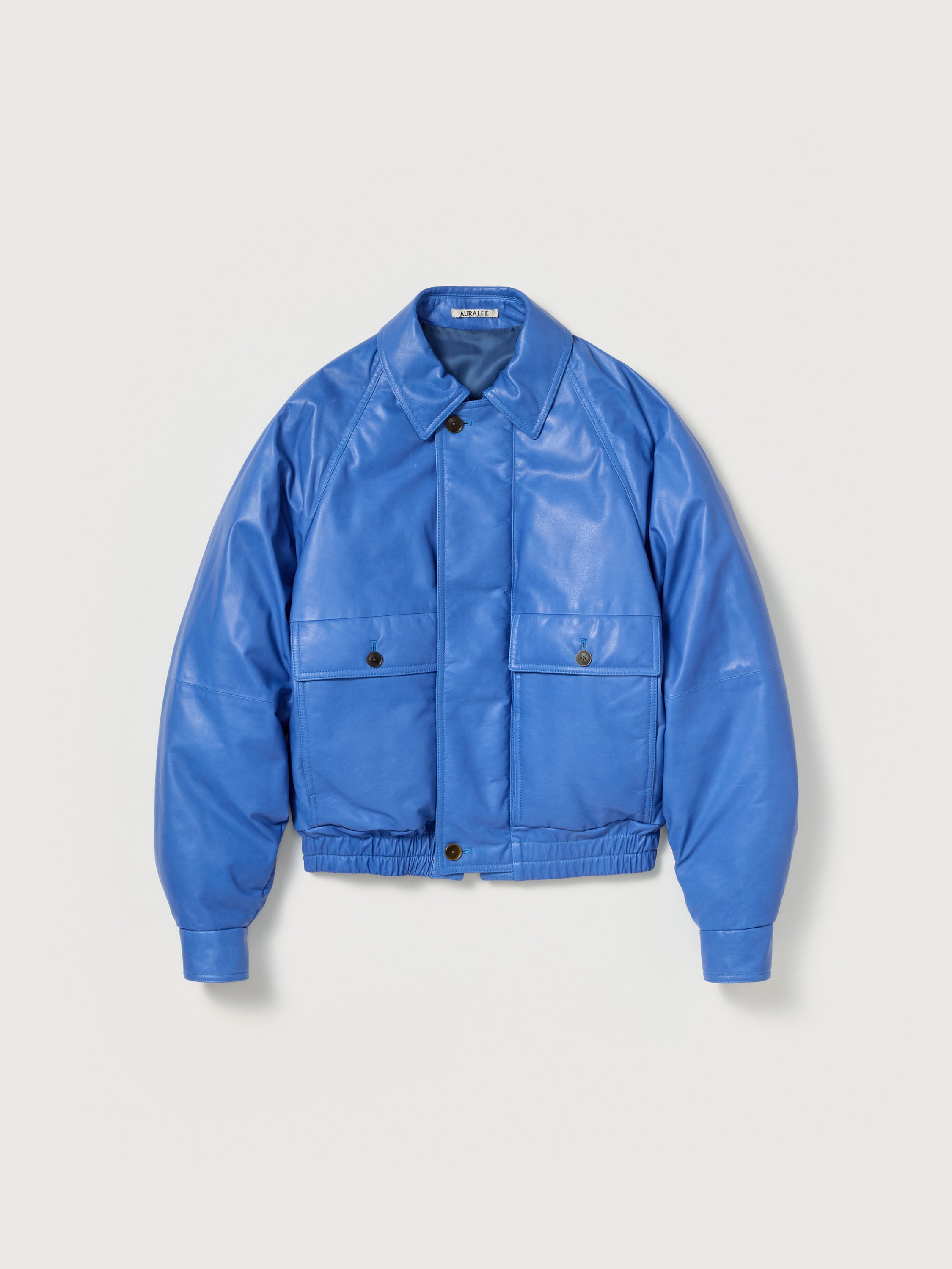 FINE CALF LEATHER DOWN BLOUSON