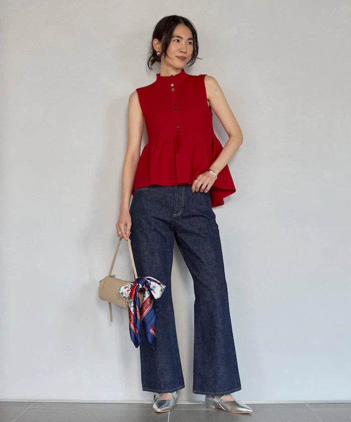 Japan Made Whole Garment Peplum Vest