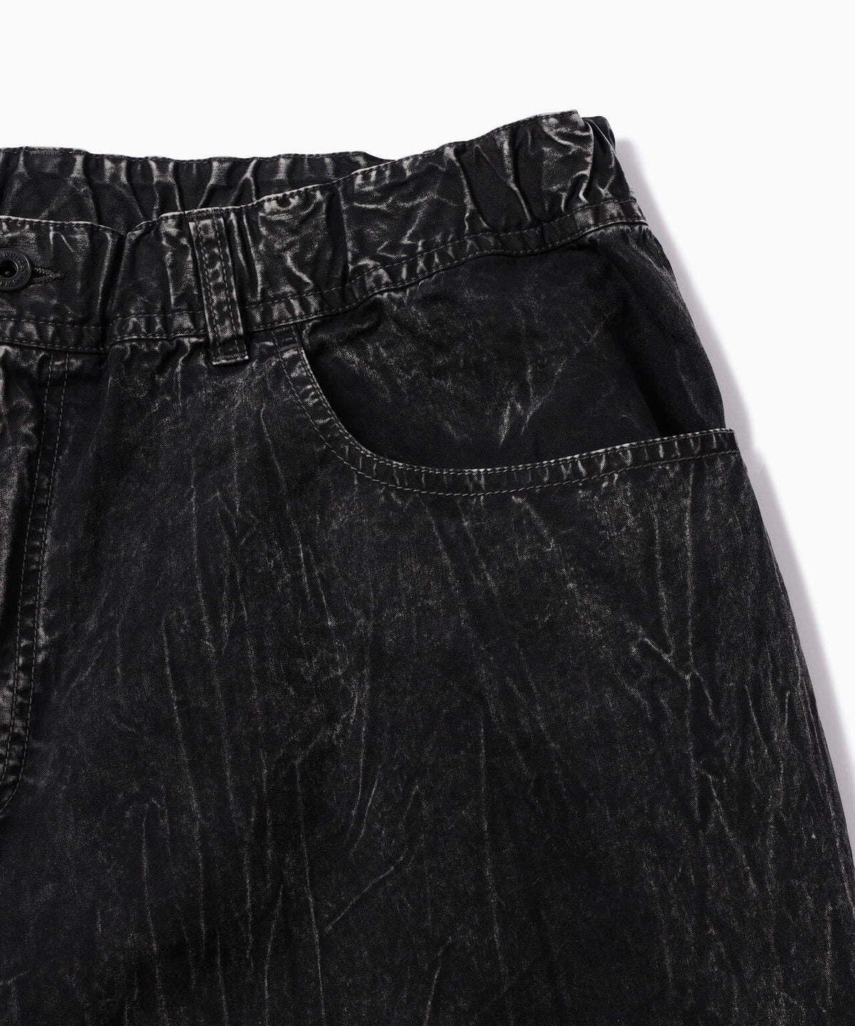 bleach twill wide pants