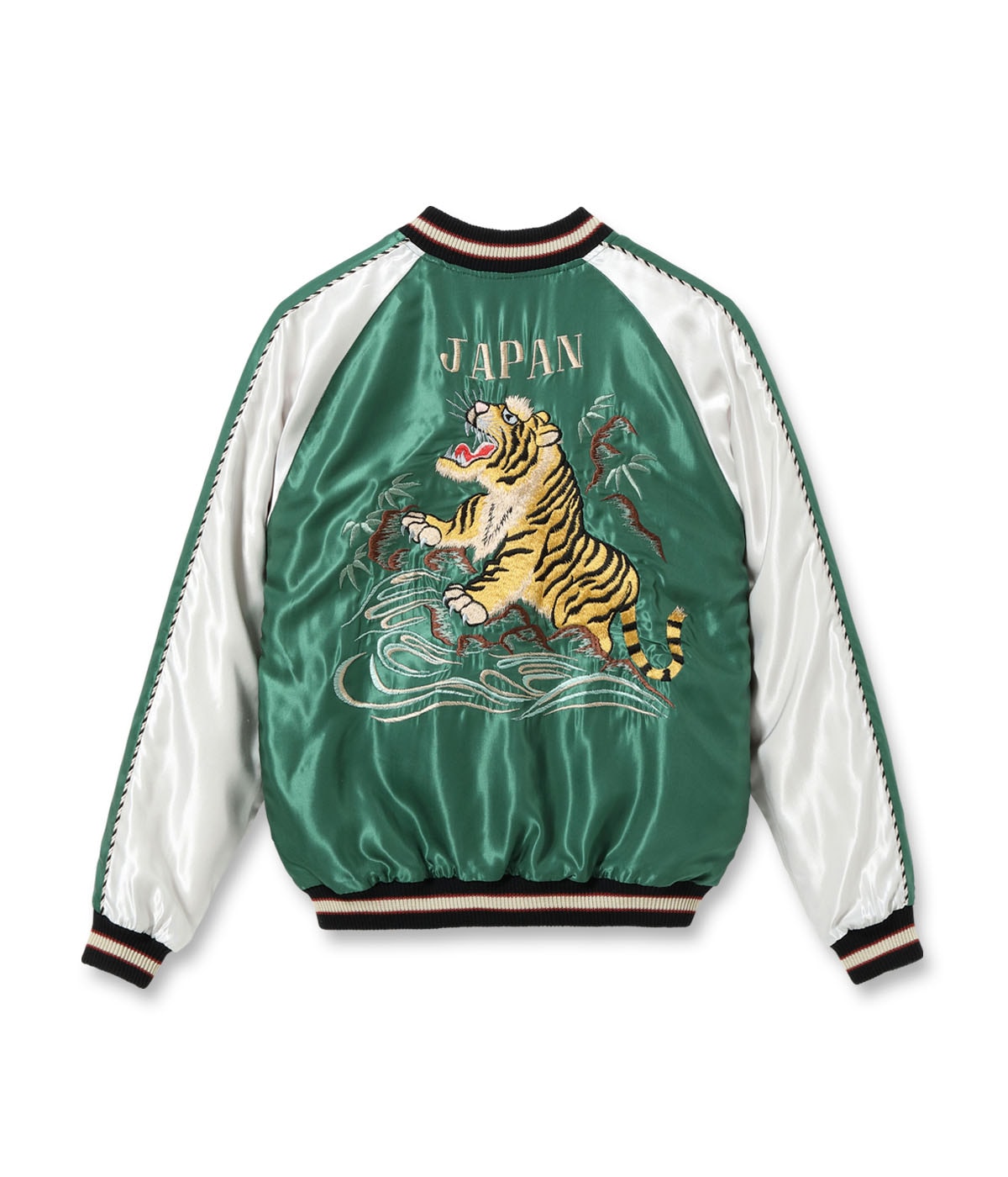Early 1950s Style Acetate Souvenir Jacket “ROARING TIGER” × “JAPAN MAP”