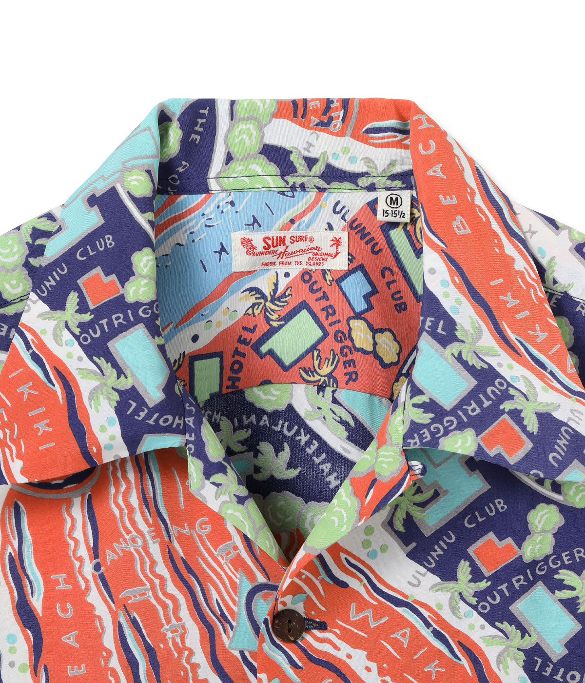 RAYON HAWAIIAN SHIRT “WAIKIKI MAP”