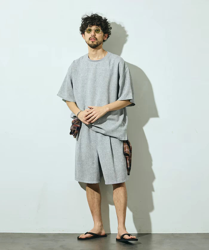 Summer Tweed Easy Wide Shorts / Compatible with Setup