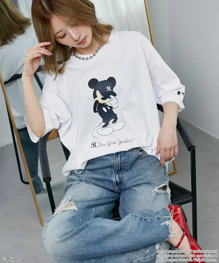 MLB/MICKEY MOUSE/Exclusive Print T-Shirt Limited Release