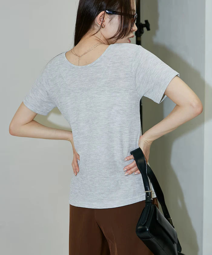 Light Waffle 2WAY Ribbon Cardigan Limited Edition