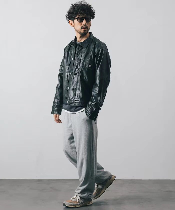 Leather Jacket TYPE-1 / Water-Repellent Leather / Cowhide