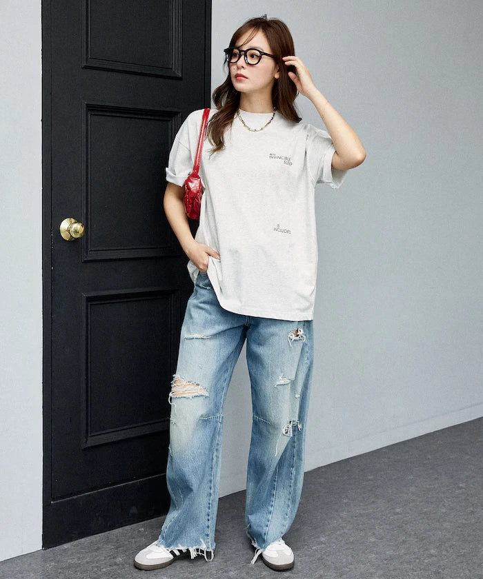 VINCIBLE SLEEP Cat Print T-Shirt Limited Edition