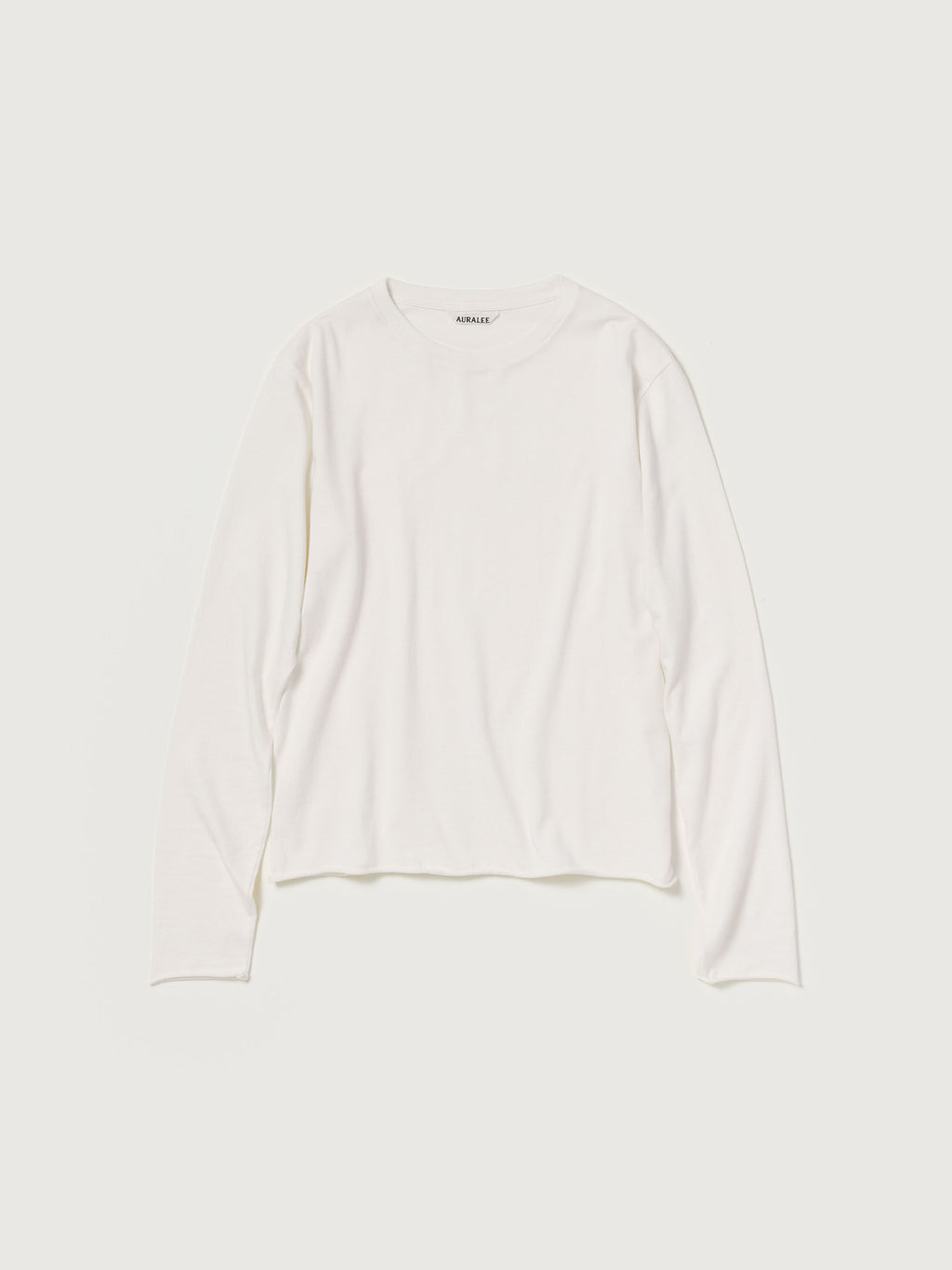 BRUSHED ORGANIC COTTON CASHMERE JERSEY L/S TEE