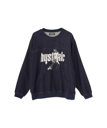 UP DOWN GIRL Denim Pullover
