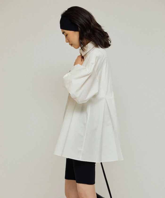 Box Stack Balloon Sleeve Long Sleeve Shirt