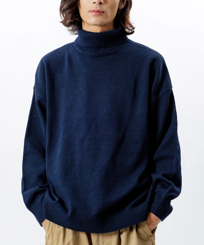 Relaxed Fit Easy Care Washable Turtleneck Knit