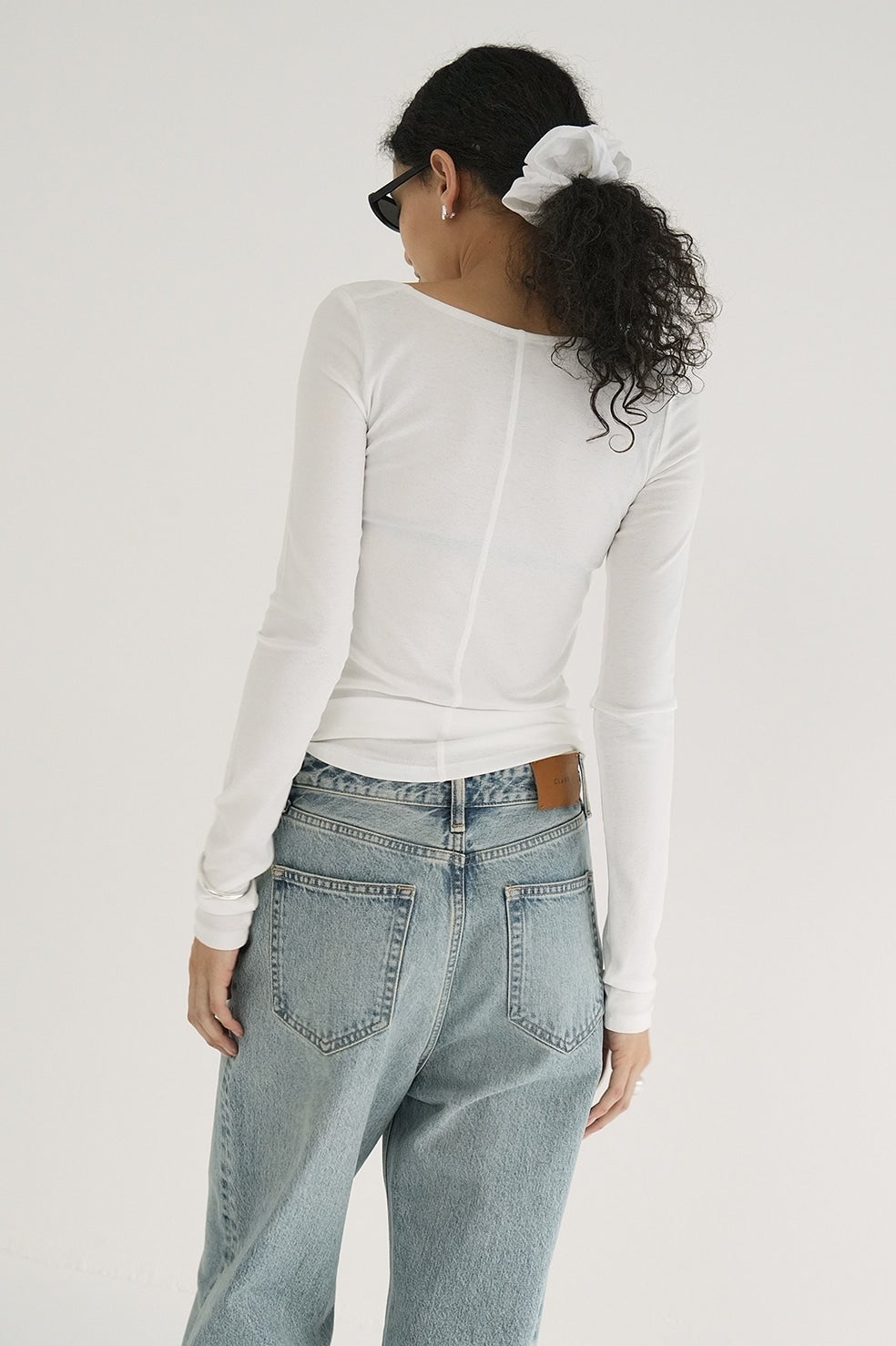 DEEP NECK LADY TOPS